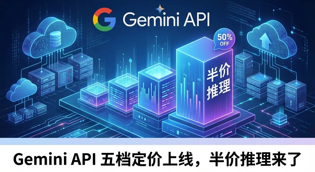 Gemini API 五档定价上线,半价推理来了