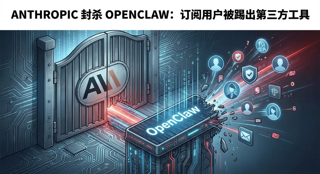 Anthropic 封杀 OpenClaw:订阅用户被踢出第三方工具