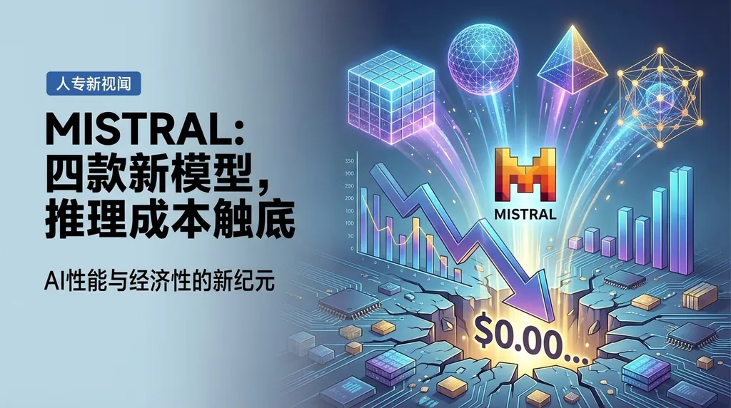 Mistral一口气甩出四款模型,把推理成本打到地板