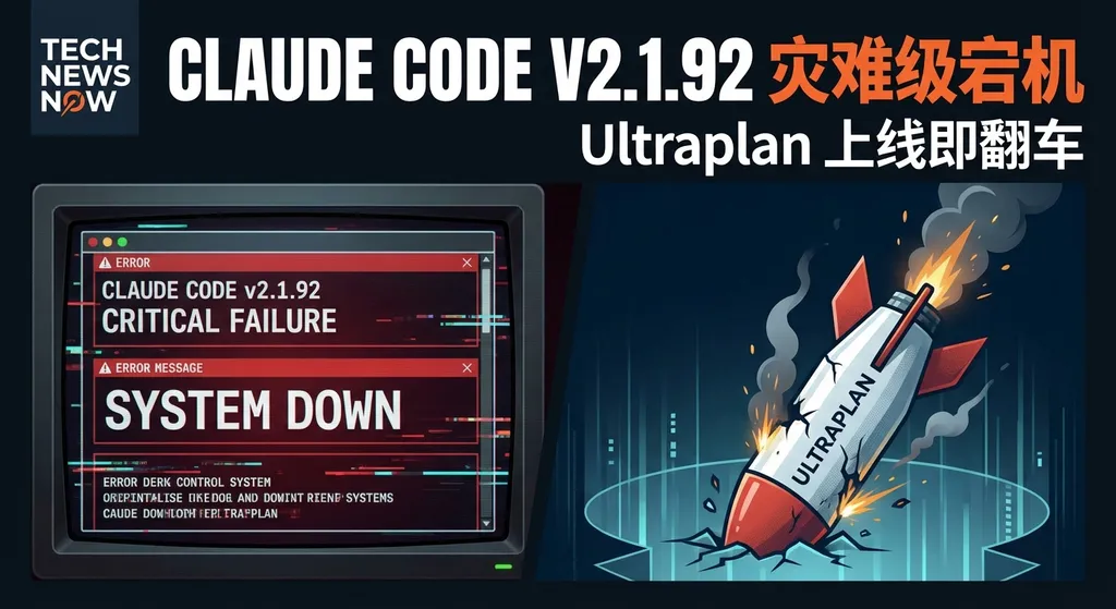 Claude Code v2.1.92 灾难级宕机:Ultraplan 上线即翻车