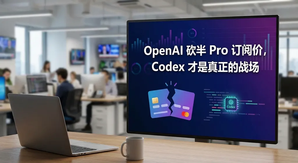 OpenAI 砍半 Pro 订阅价,Codex 才是真正的战场