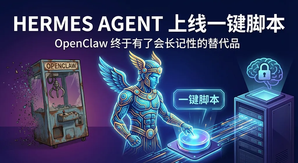 Hermes Agent 上线一键脚本,OpenClaw 终于有了会长记性的替代品