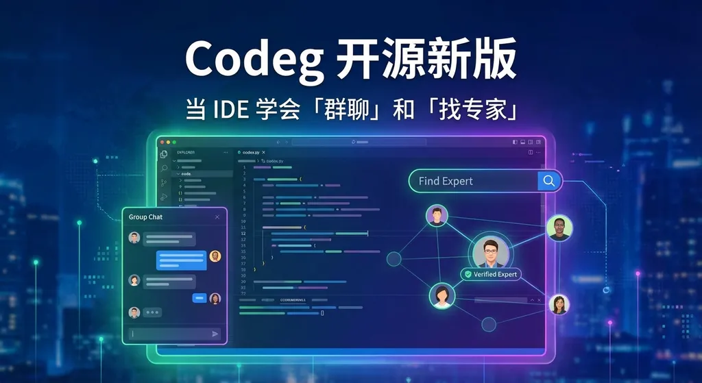 Codeg 开源新版:当 IDE 学会「群聊」和「找专家」