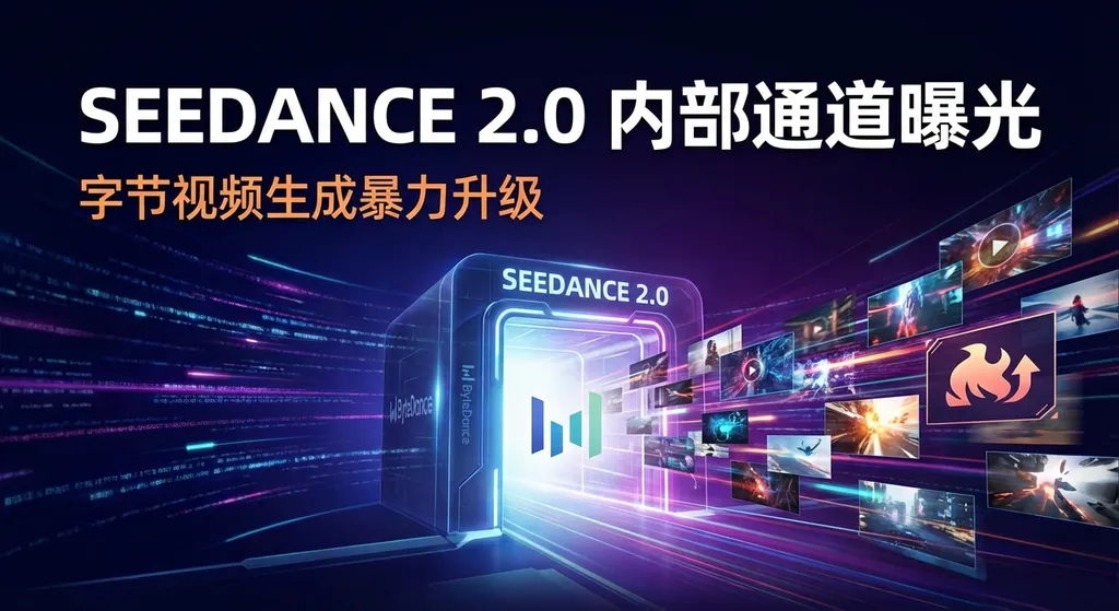 Seedance 2.0 内部通道曝光,字节视频生成暴力升级