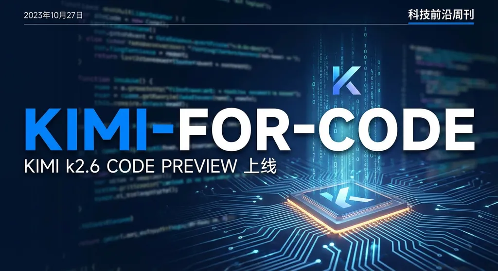 Kimi k2.6 Code Preview 上线,统一命名 Kimi-for-Code