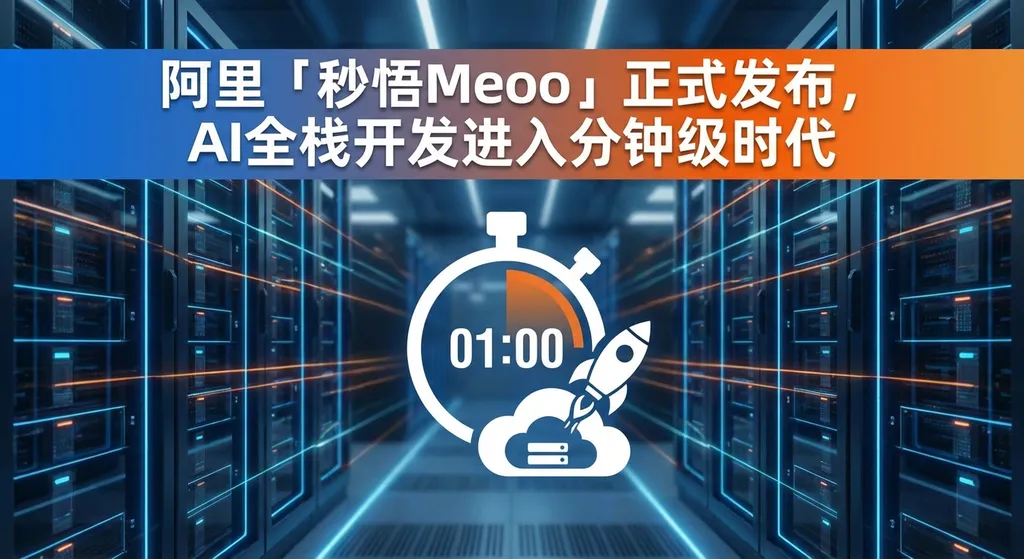 阿里「秒悟Meoo」正式发布,AI全栈开发进入分钟级时代