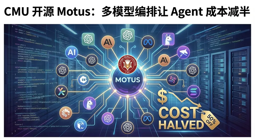 CMU 开源 Motus:多模型编排让 Agent 成本减半