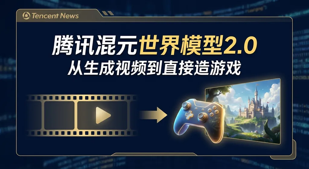 腾讯混元世界模型 2.0:从生成视频到直接造游戏