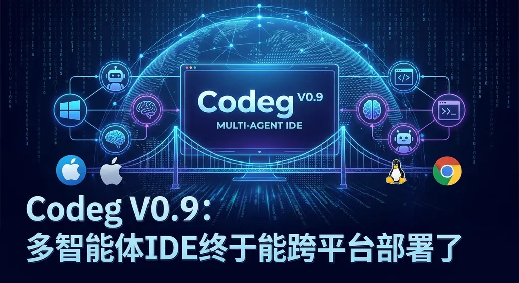 Codeg V0.9:多智能体IDE终于能跨平台部署了