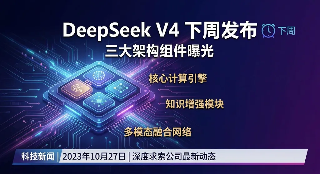 DeepSeek V4 下周发布,三大架构组件曝光