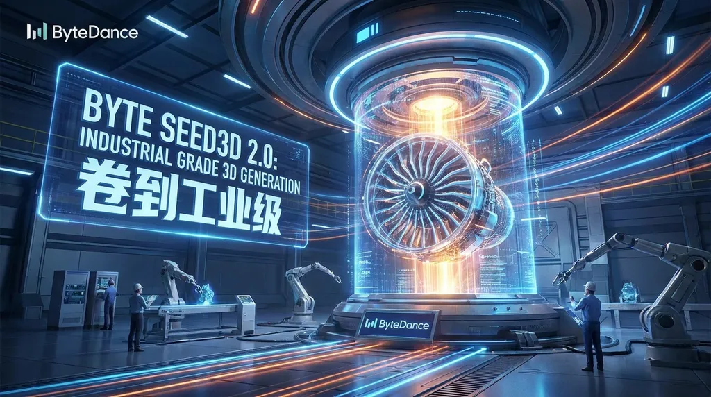 字节 Seed3D 2.0:3D 生成卷到工业级