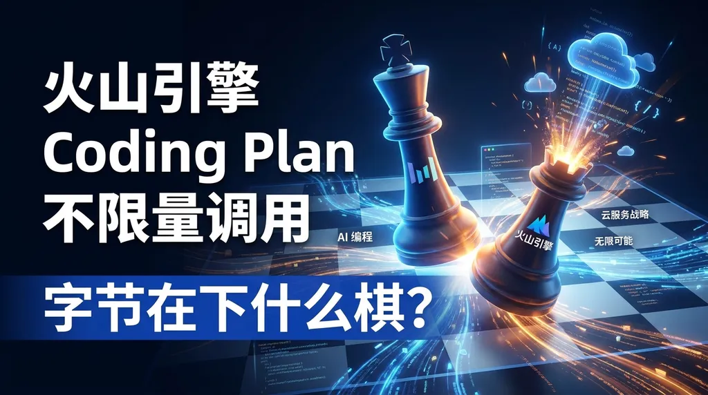 火山引擎 Coding Plan 不限量调用,字节在下什么棋?
