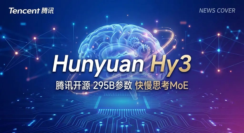 腾讯开源混元Hy3:295B参数的快慢思考MoE