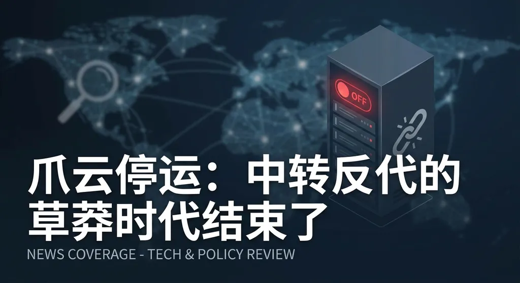 爪云停运:中转反代的草莽时代结束了