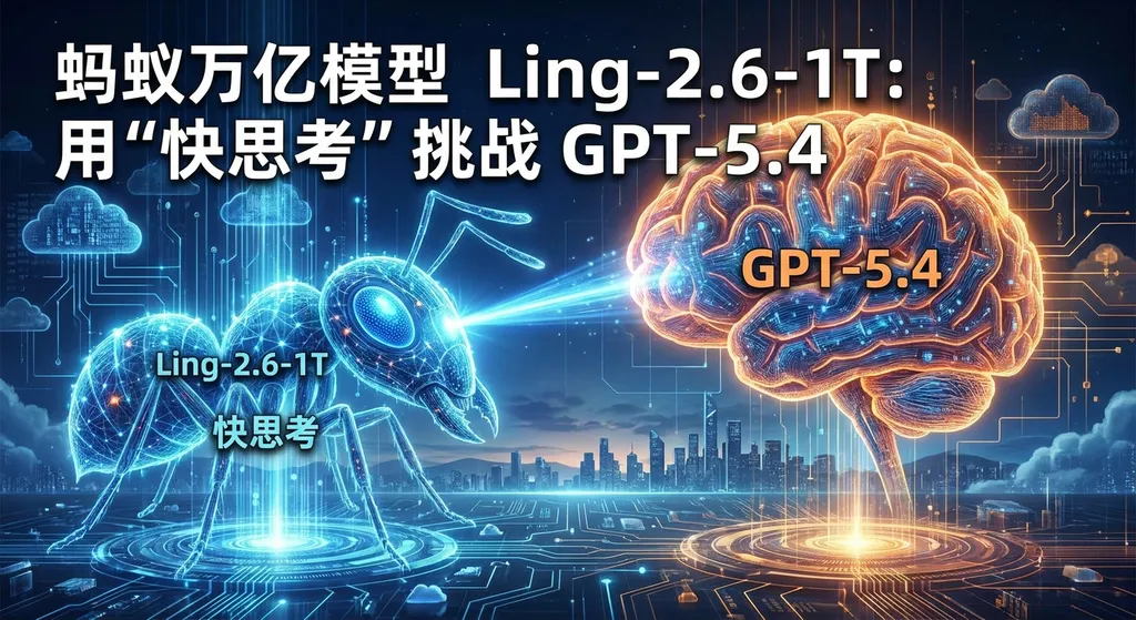 蚂蚁万亿模型 Ling-2.6-1T:用"快思考"挑战 GPT-5.4