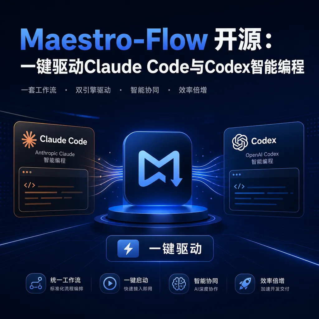 Maestro-Flow开源:一键驱动Claude Code与Codex智能编程