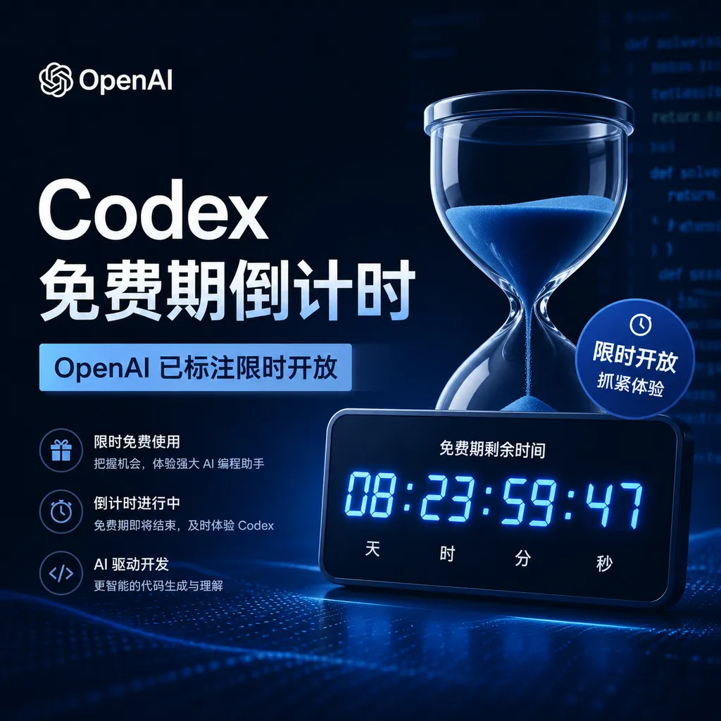 Codex 免费期倒计时,OpenAI 已标注限时开放