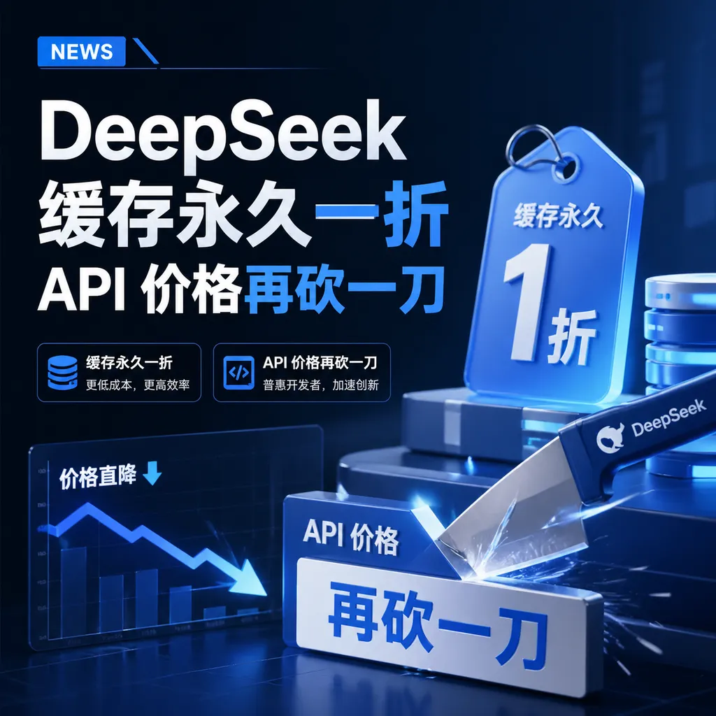 DeepSeek 缓存永久一折,API 价格再砍一刀