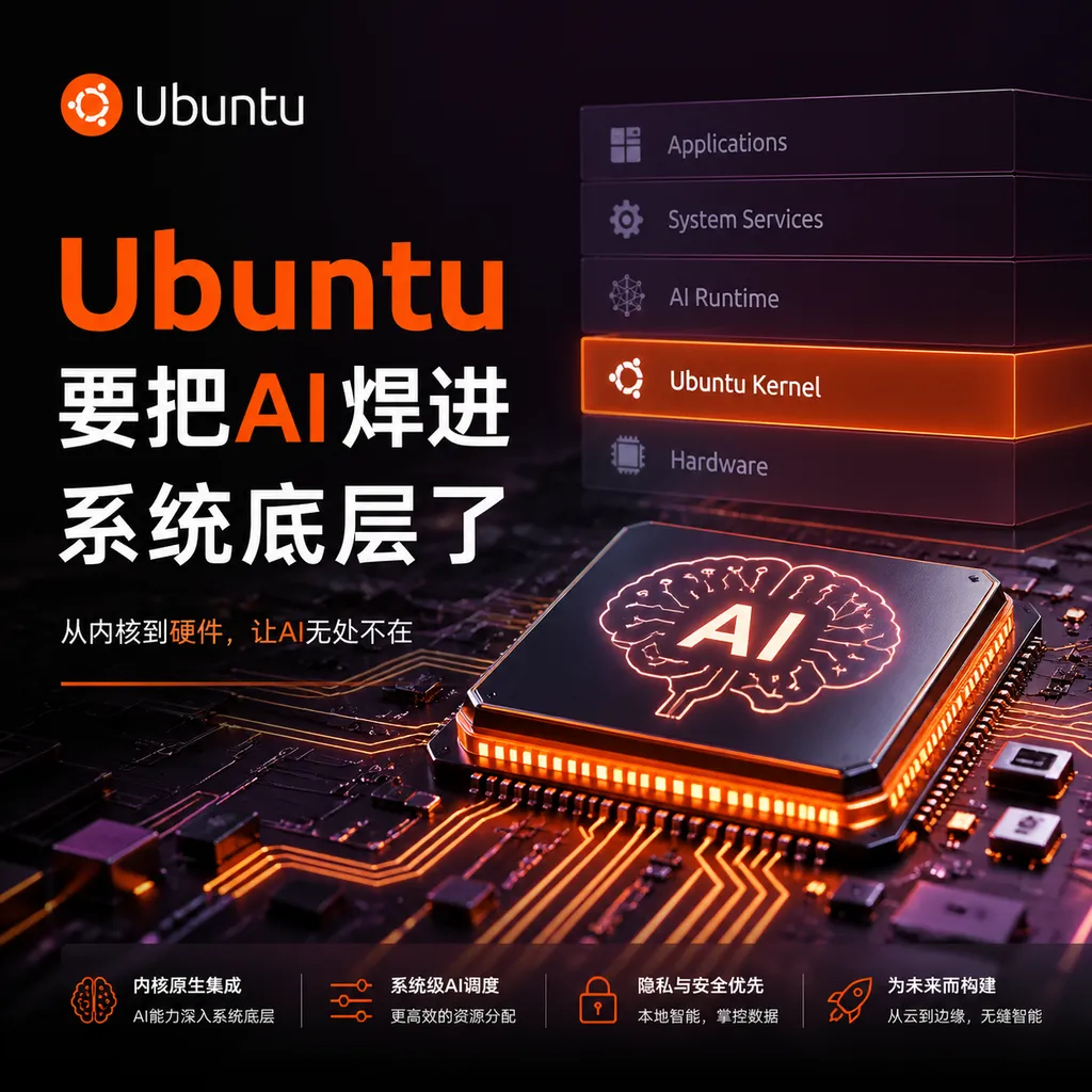 Ubuntu要把AI焊进系统底层了