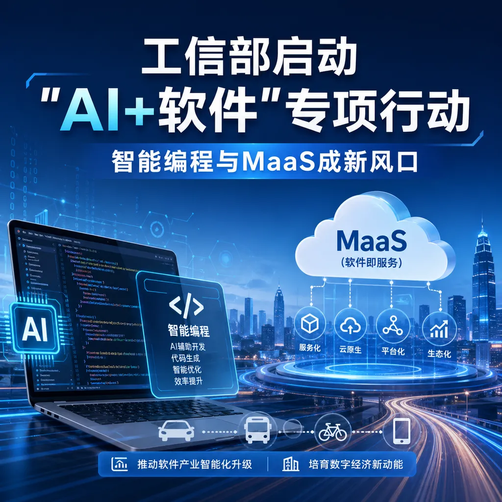 工信部启动"AI+软件"专项行动,智能编程与MaaS成新风口