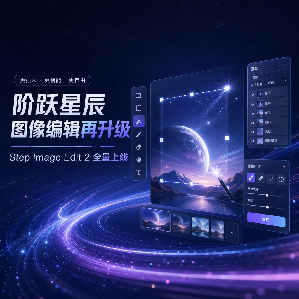 阶跃星辰图像编辑再升级,Step Image Edit 2 全量上线