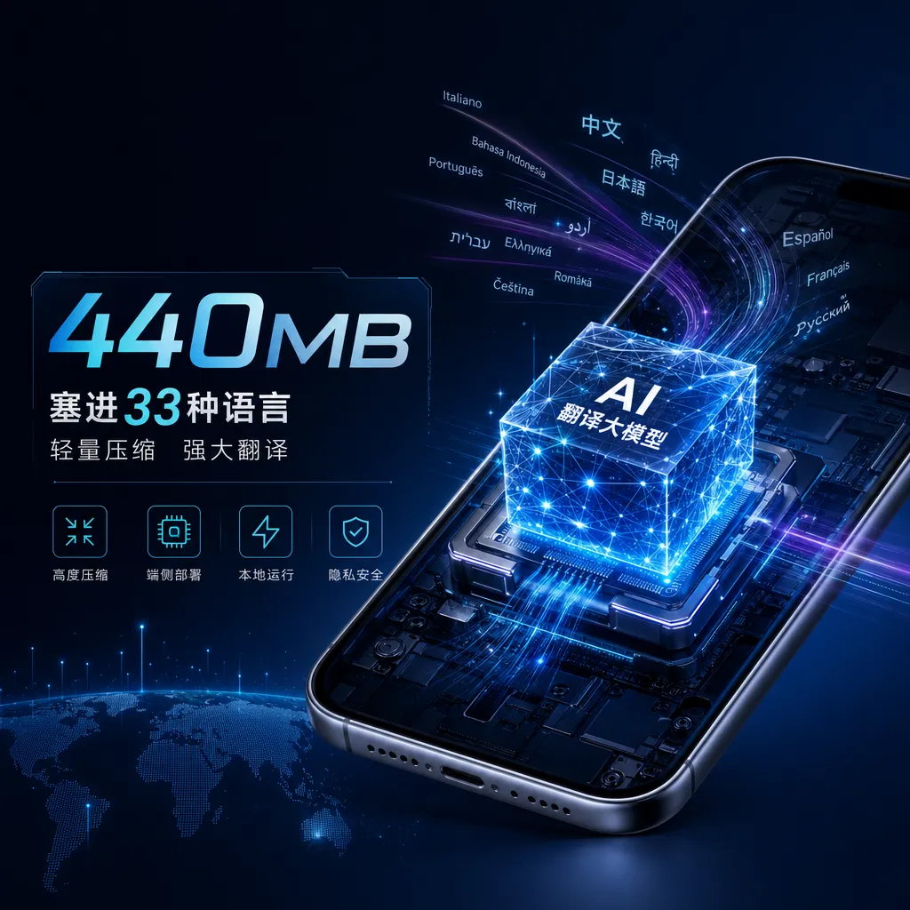 440MB塞进33种语言,腾讯把翻译大模型「硬塞」进手机