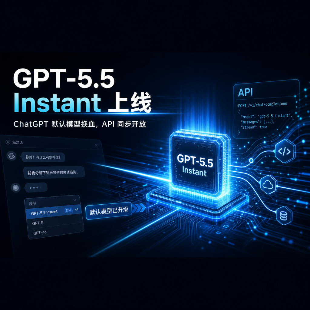 GPT-5.5 Instant 上线:ChatGPT 默认模型换血,API 同步开放