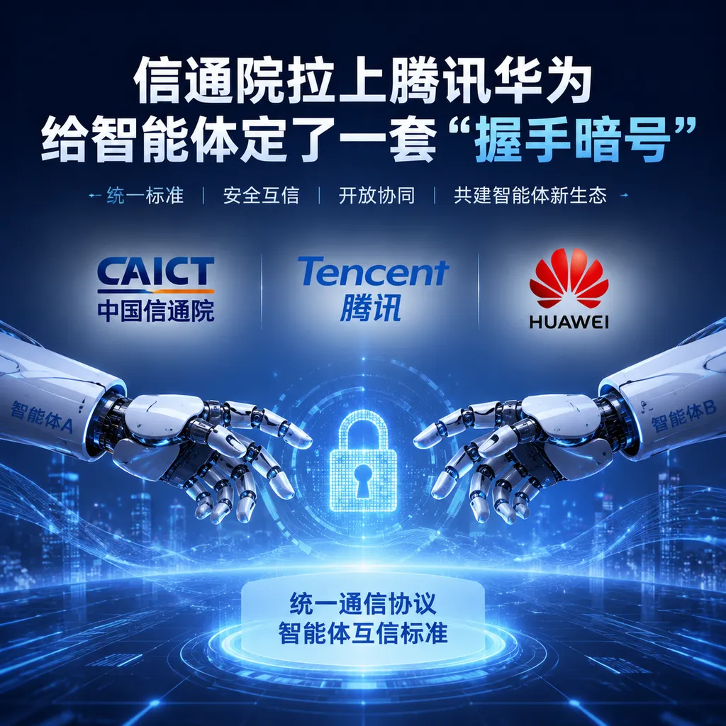 信通院拉上腾讯华为,给智能体定了一套"握手暗号"