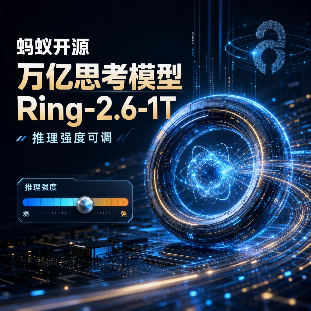 蚂蚁开源万亿思考模型 Ring-2.6-1T:推理强度可调