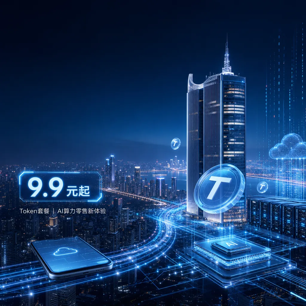 中国电信推 Token 套餐:9.9 元起,运营商正式入局 AI 算力零售