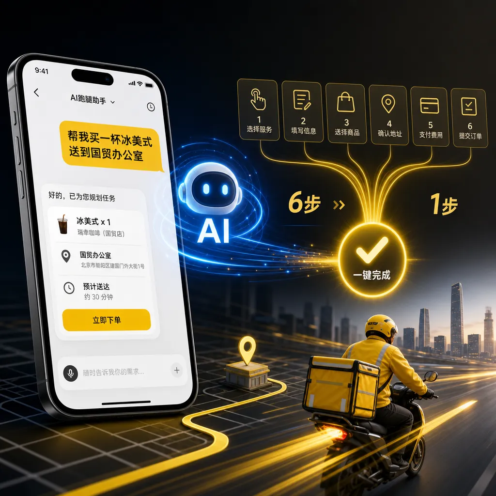 美团跑腿接入 AI Agent,自然语言下单压缩六步为一步