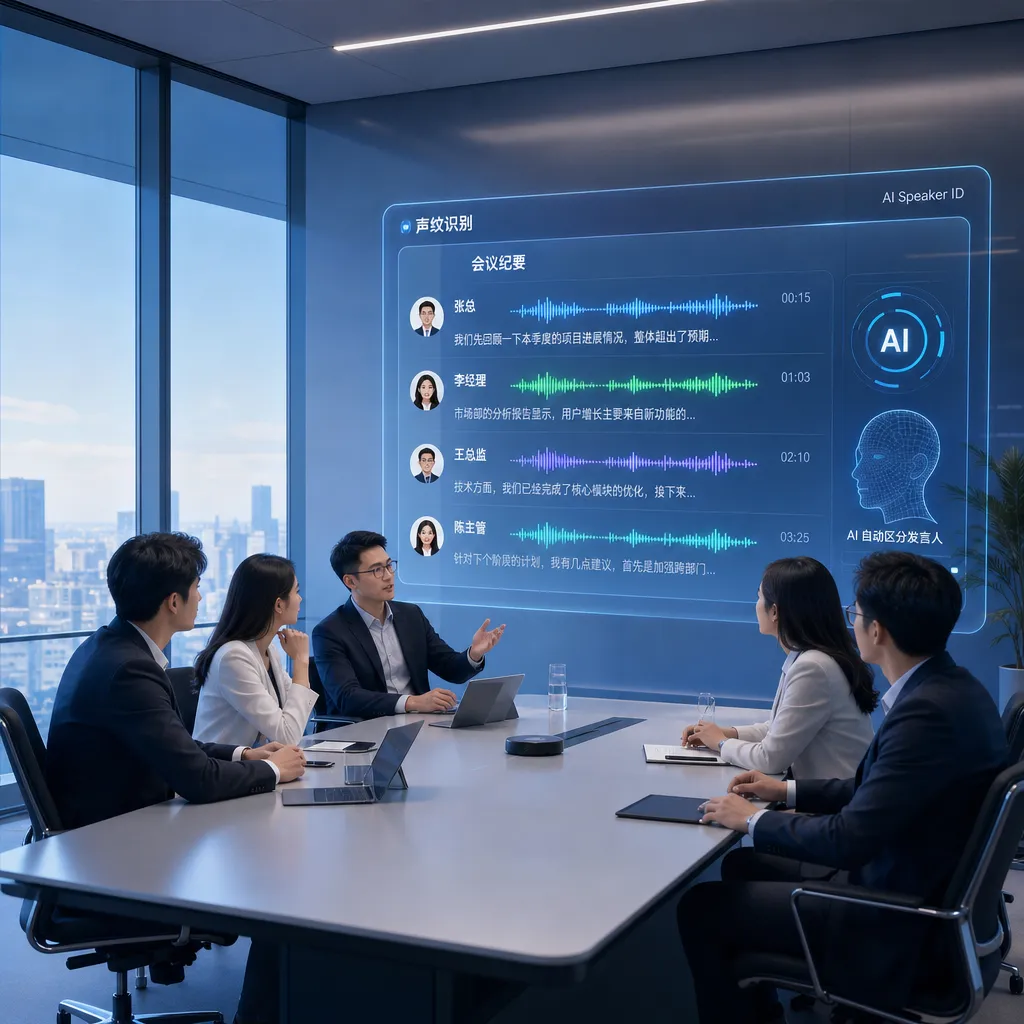 企业微信上线声纹识别会议记录,AI自动区分发言人