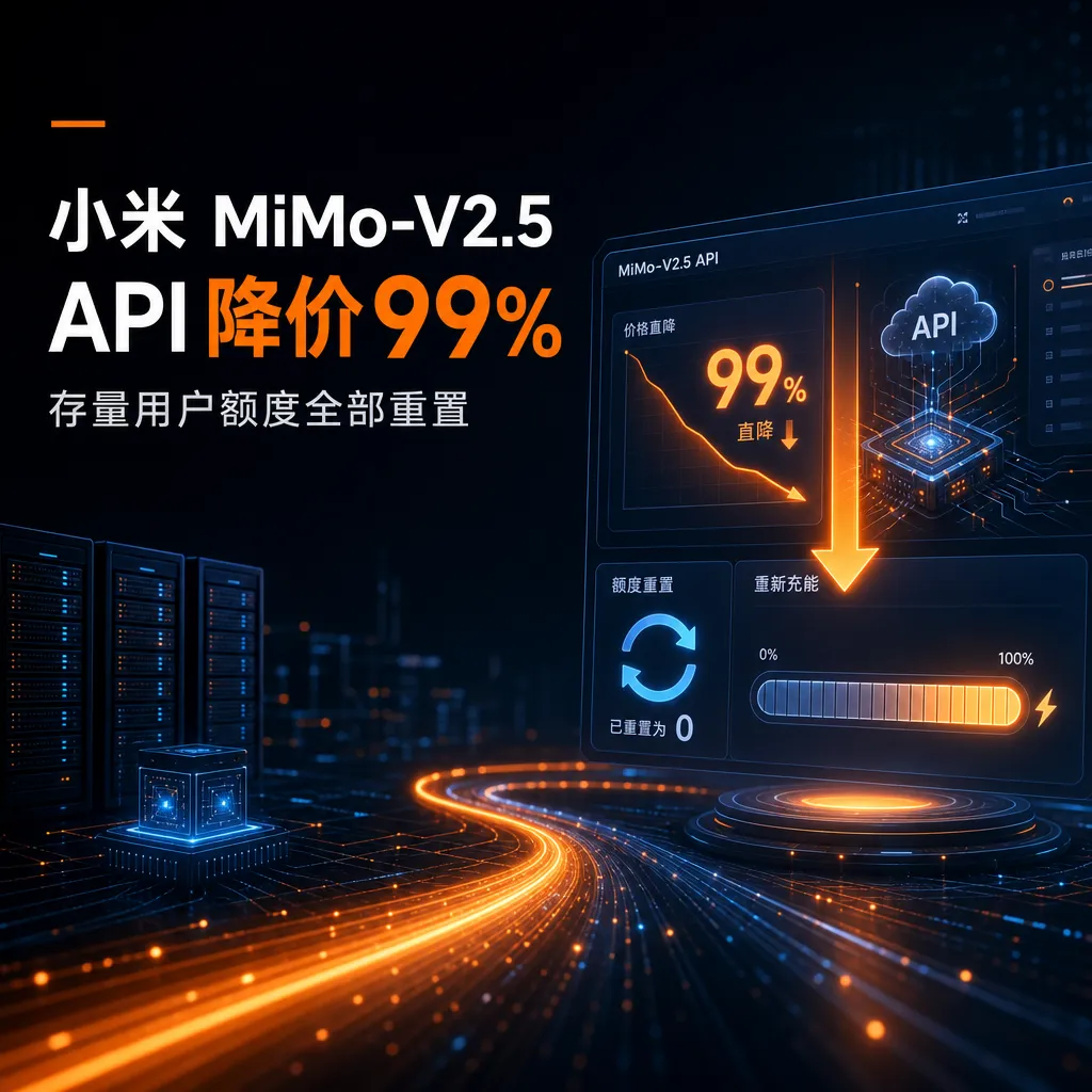 小米 MiMo-V2.5 API 降价 99%,存量用户额度全部重置