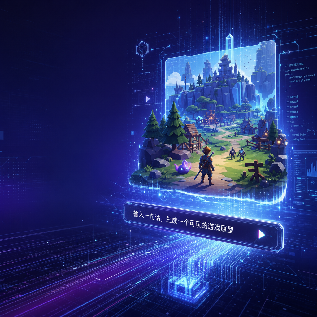 腾讯放出'代号Craft':一句话生成可玩游戏原型