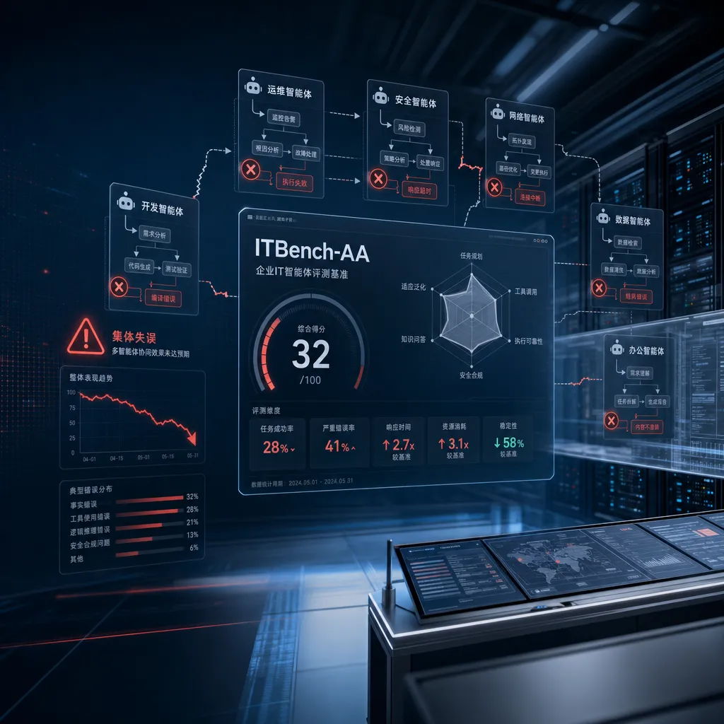 前沿模型集体翻车:ITBench-AA曝企业IT智能体短板