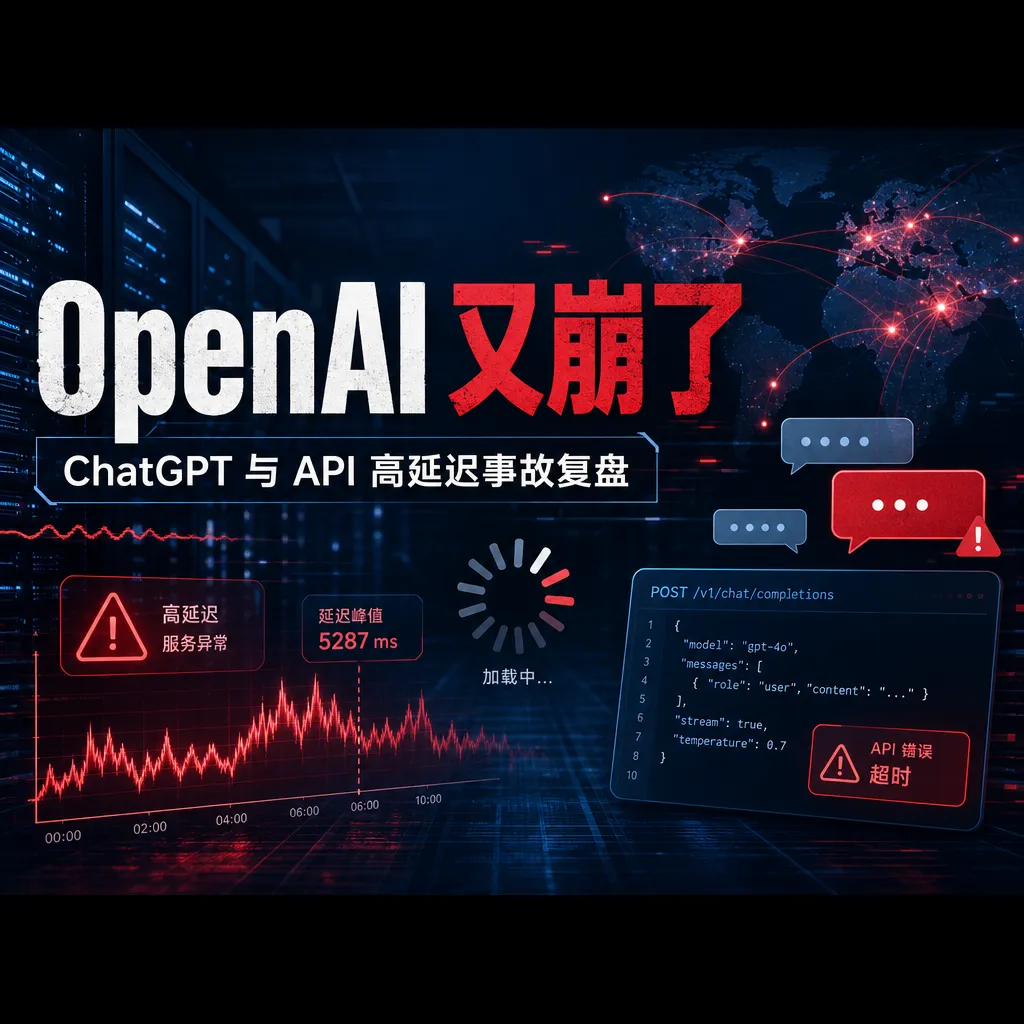 OpenAI 又崩了:ChatGPT 与 API 高延迟事故复盘