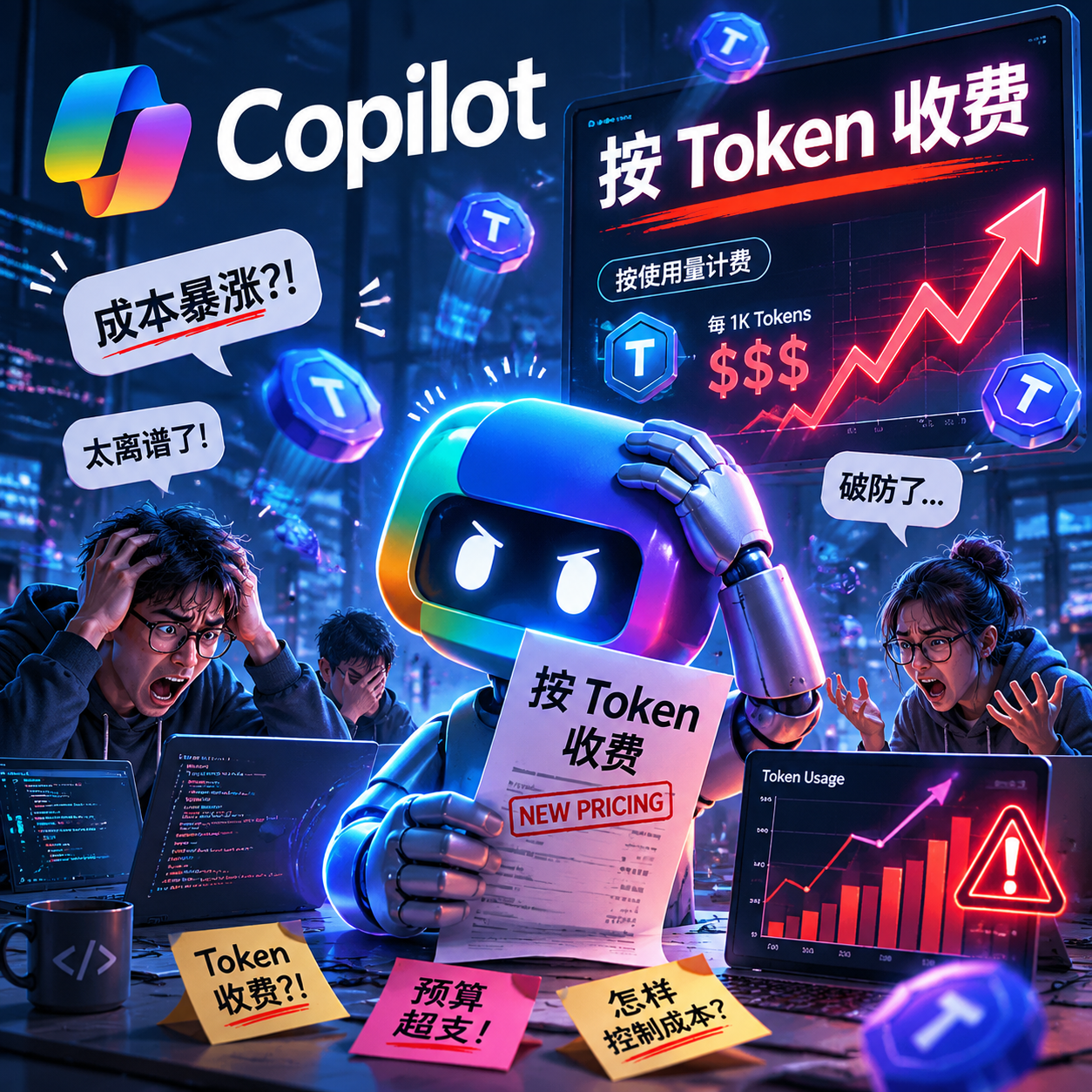 Copilot改按Token收费,开发者集体破防