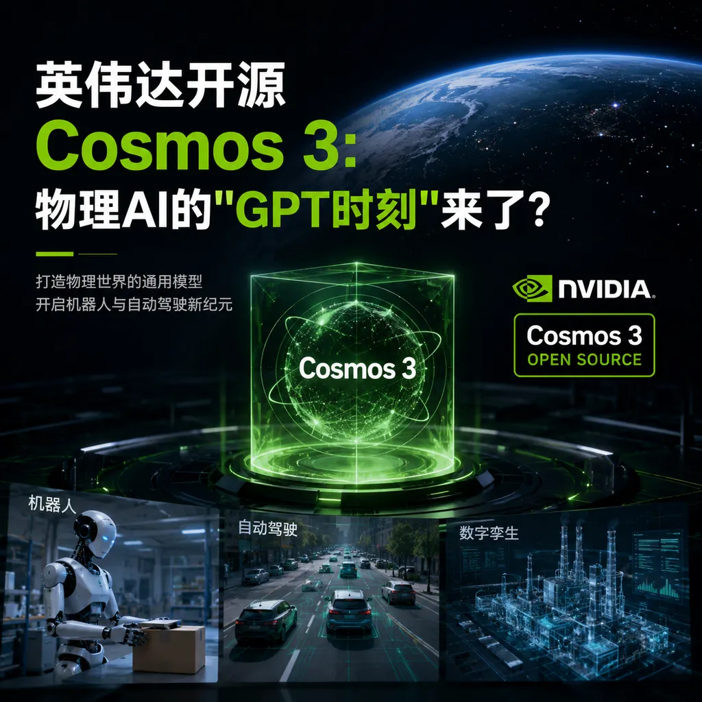 NVIDIA open‑sources Cosmos 3: Has the "GPT moment" for physical AI arrived?