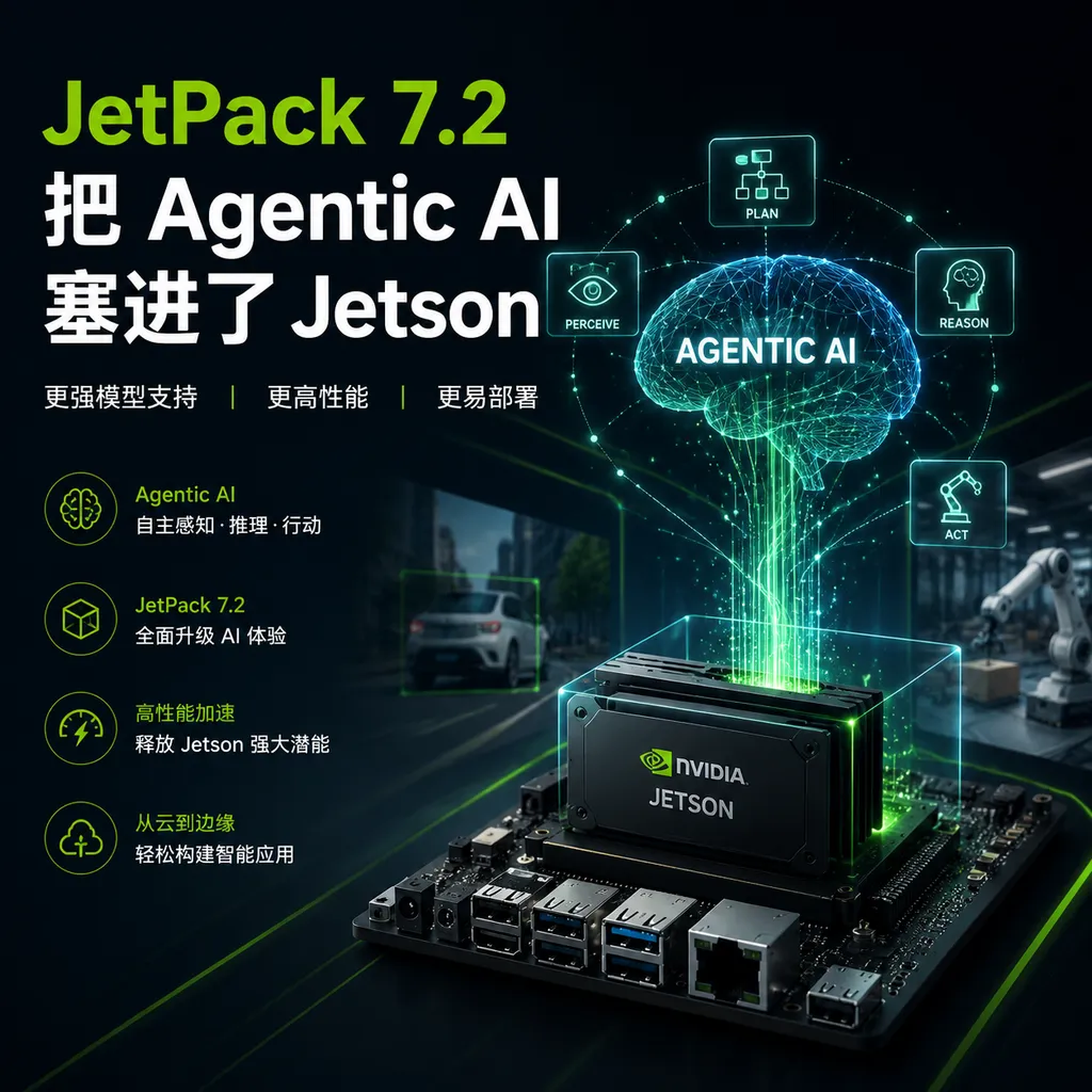 JetPack 7.2 integrates Agentic AI into Jetson.