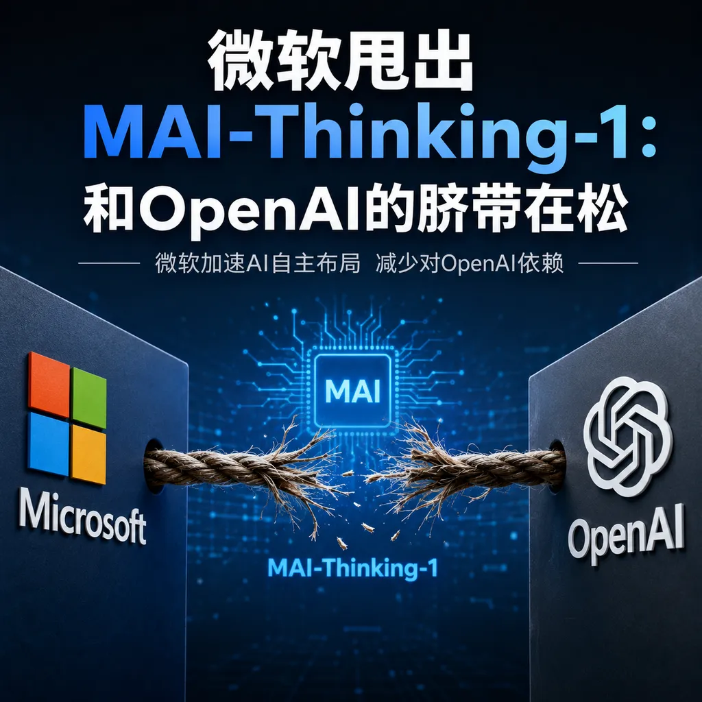 Microsoft unveils MAI-Thinking-1: The umbilical cord with OpenAI is loosening