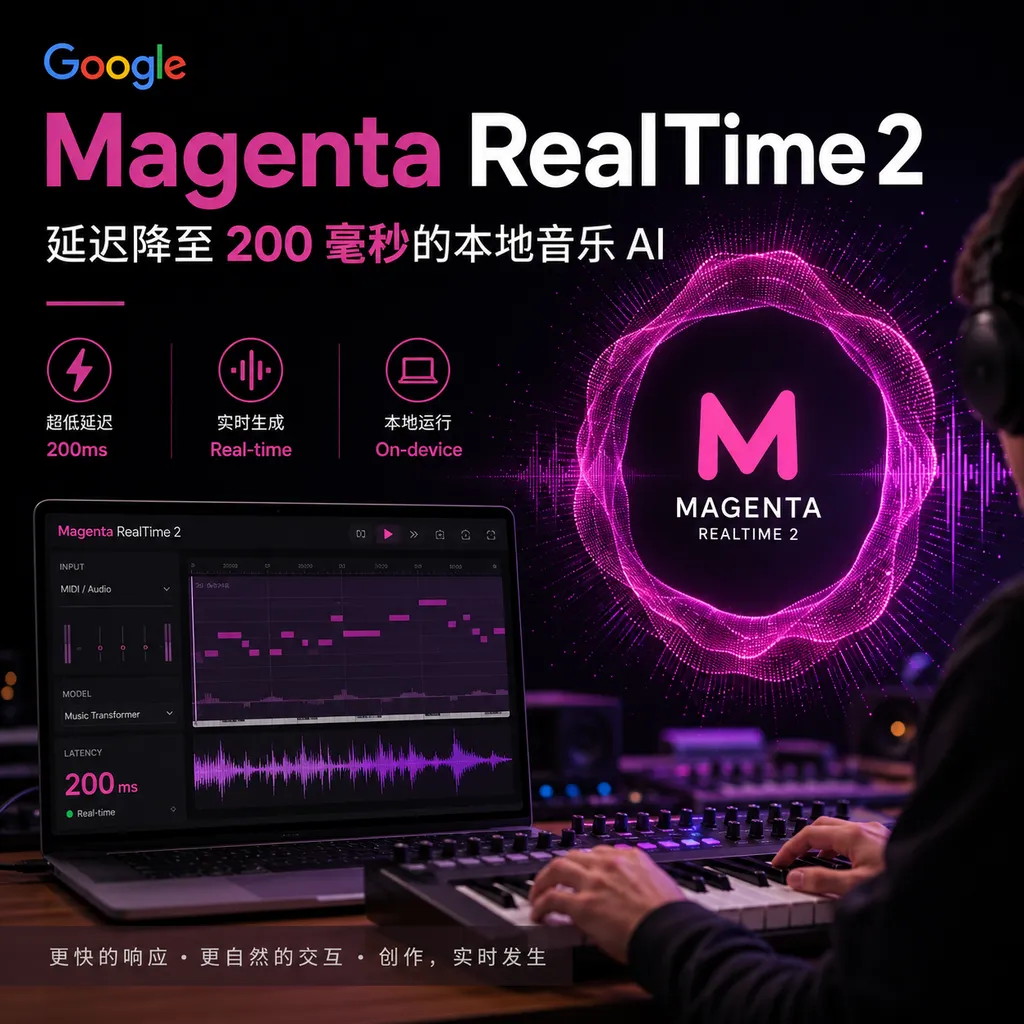 Google Magenta RealTime 2: Local Music AI with Latency Reduced to 200 ms