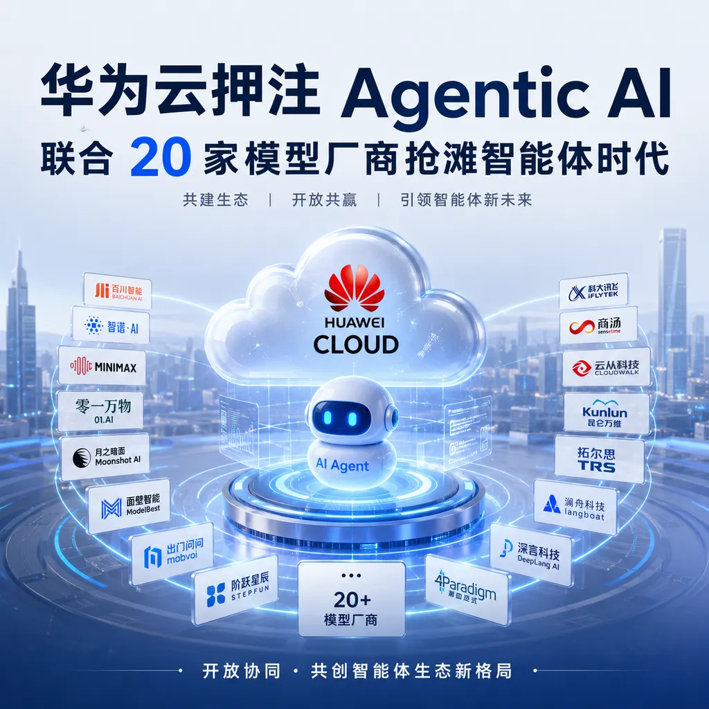 Huawei Cloud Bets on Agentic AI, Joins Forces with 20 Model Vendors to Seize the Intelligent Agent Era