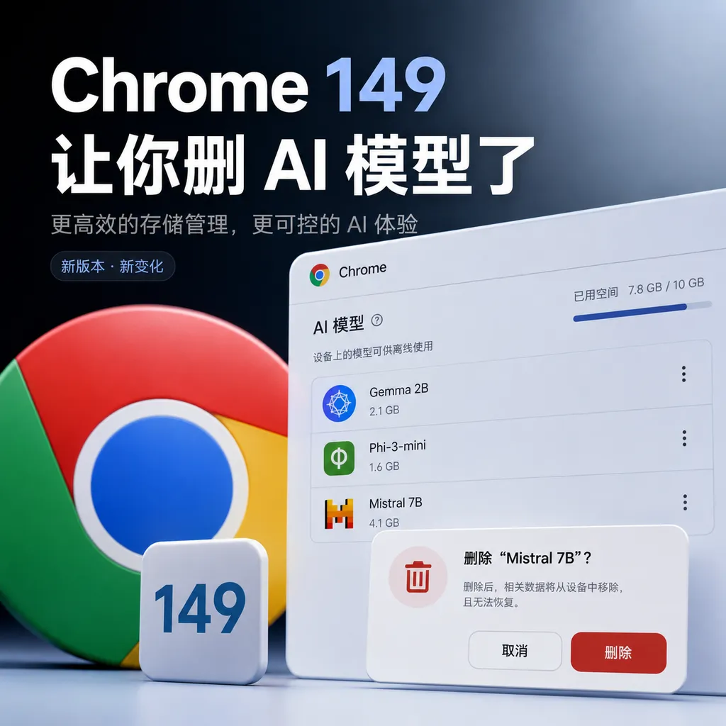 Chrome 149 lets you delete AI models