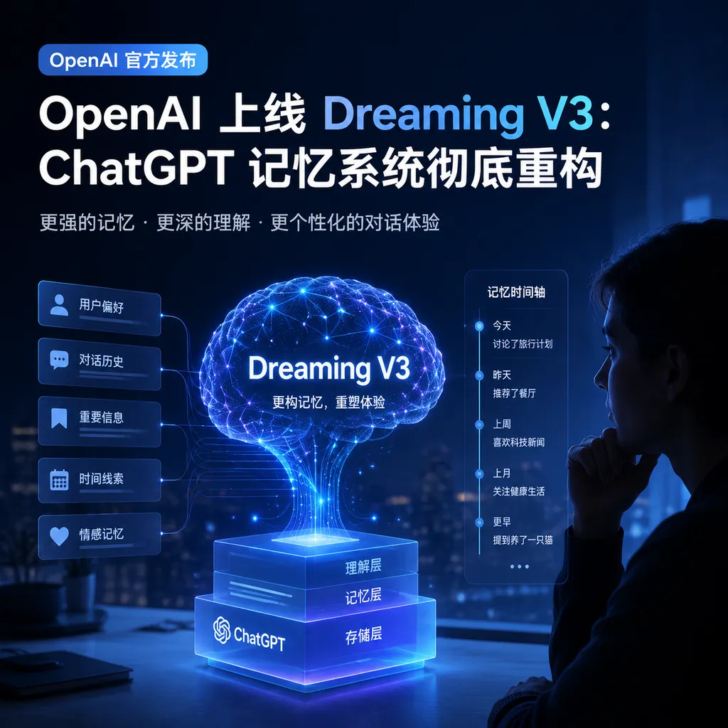 OpenAI Launches Dreaming V3: Complete Overhaul of ChatGPT Memory System