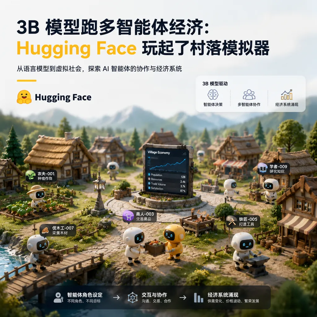 3B Model Runs Multi-Agent Economy: Hugging Face Launches Village Simulator