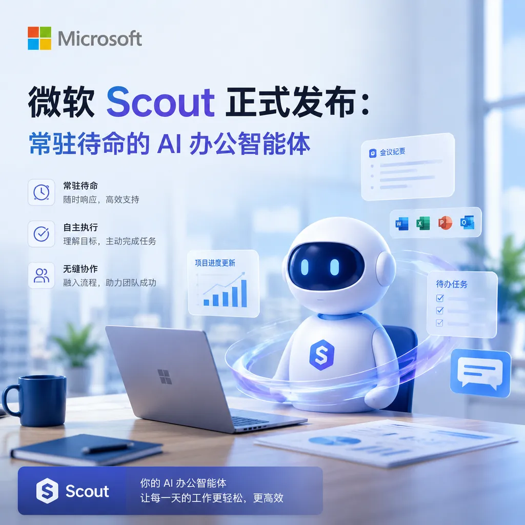 Microsoft Scout officially released: Always-on AI office assistant