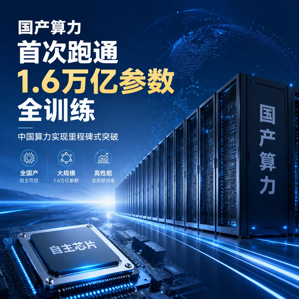 Domestic computing power successfully runs full training of 16 trillion parameters for the first time