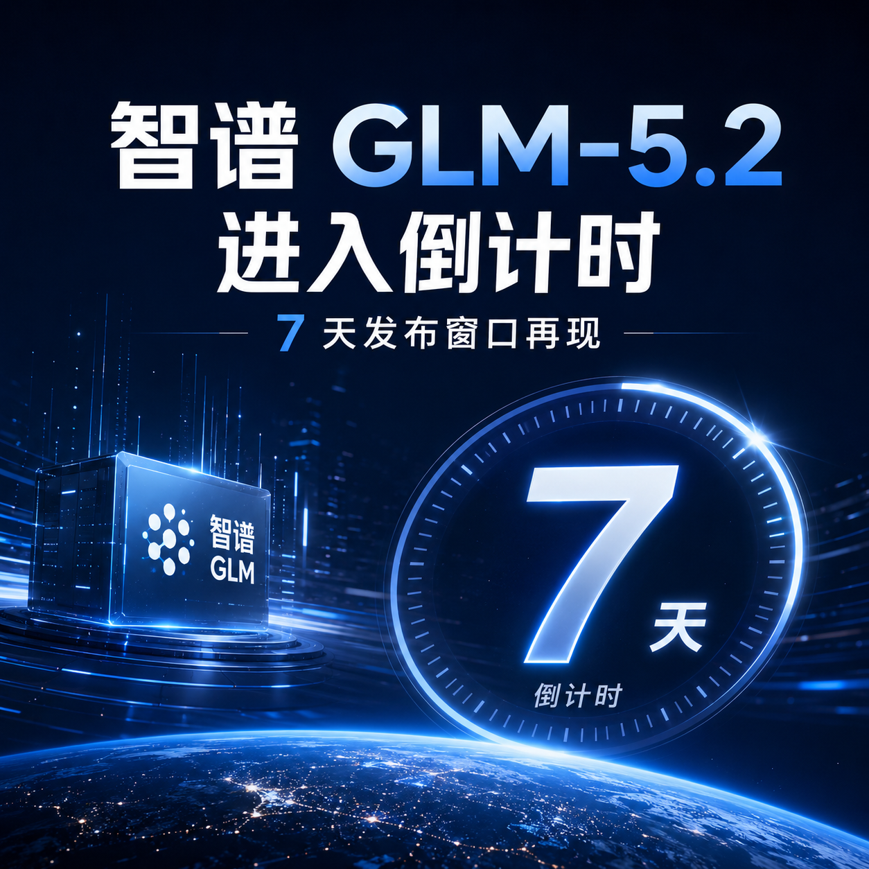 智谱 GLM-5.2 进入倒计时:7 天发布窗口再现