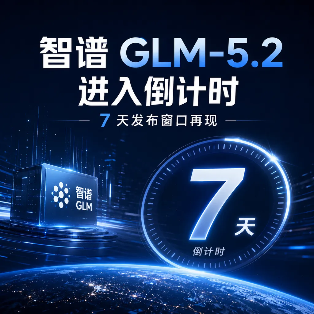 智谱 GLM-5.2 进入倒计时:7 天发布窗口再现