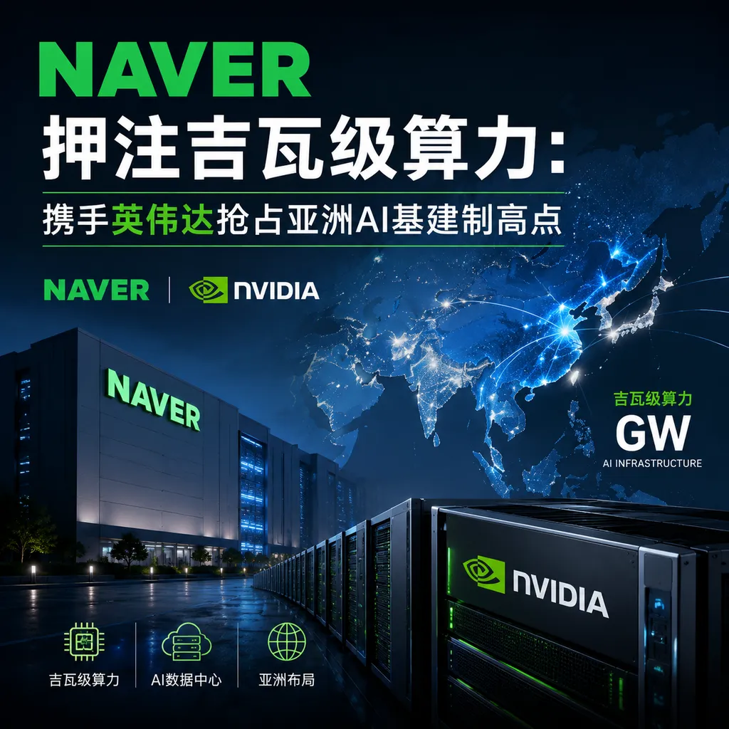 NAVER押注吉瓦级算力:携手英伟达抢占亚洲AI基建制高点